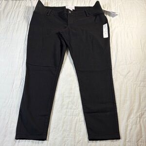Isabel Maternity Under Belly Skinny Jeans - Black Size 12 NWT‎